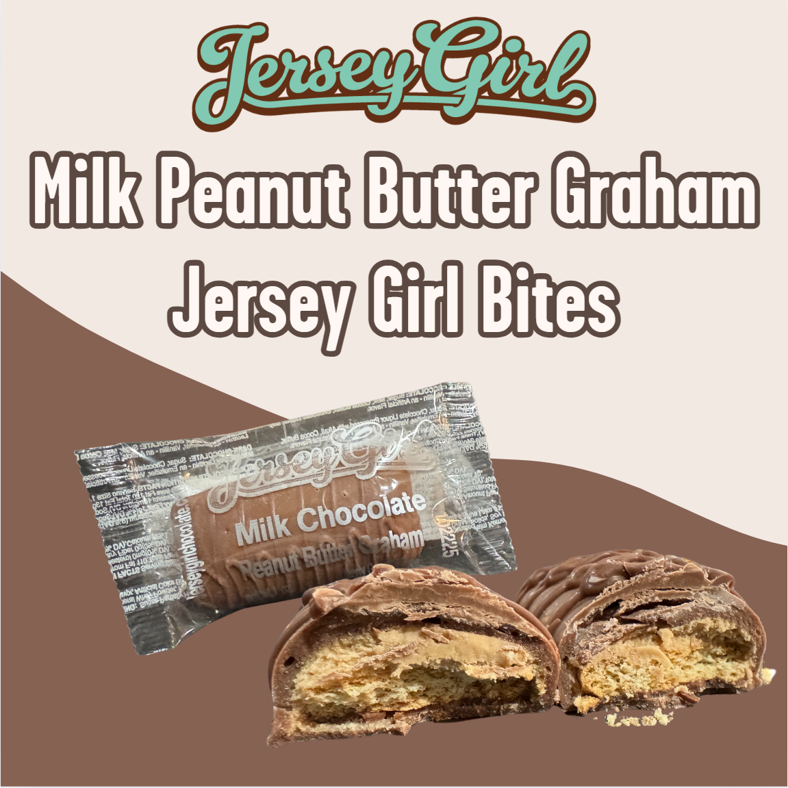 Milk Chocolate Peanut Butter Graham Bite – 1oz (Boxes)
