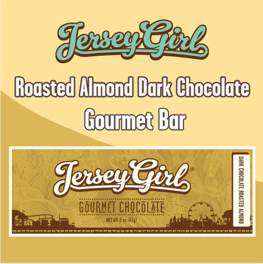 Roasted Almond Dark Chocolate Bar - 2 oz – Jersey Girl Chocolate