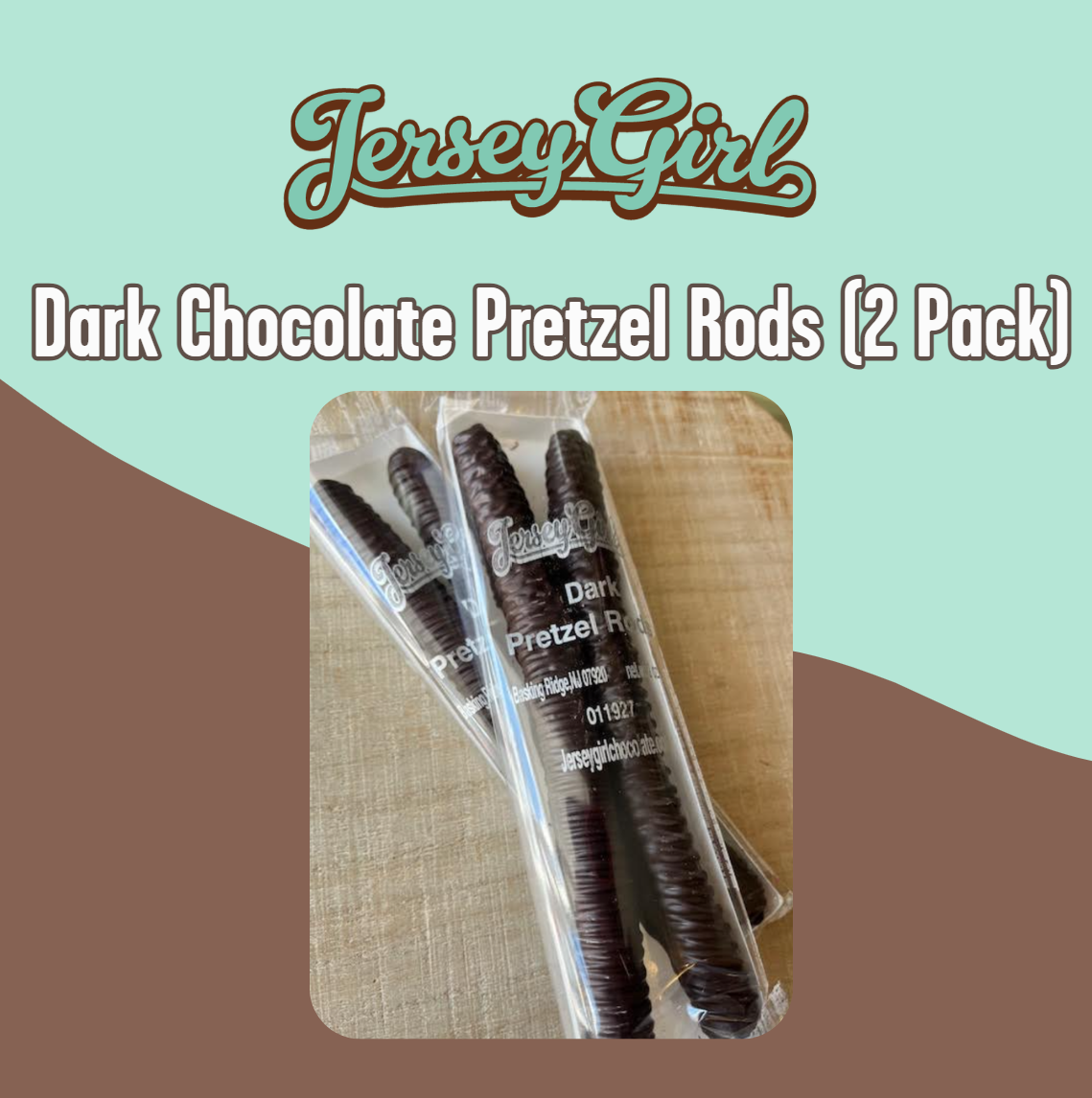 Dark Chocolate Pretzel Rods (2 Pack) - 2 oz